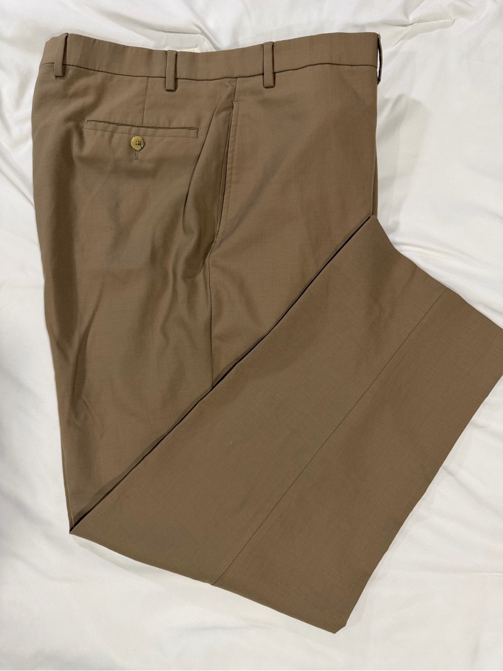 Lauren Ralph Lauren Total Comfort Men’s Beige Wool Dress Pants 38x30 Business